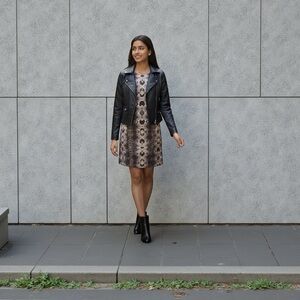 Saphire Snakeskin Lucille Goth Dark Romance Dress Small